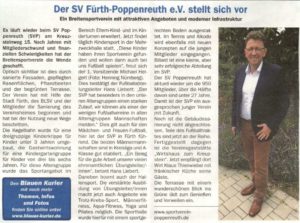 Read more about the article Bericht über den SVP im Blauen Kurier Ausgabe Juli 2018